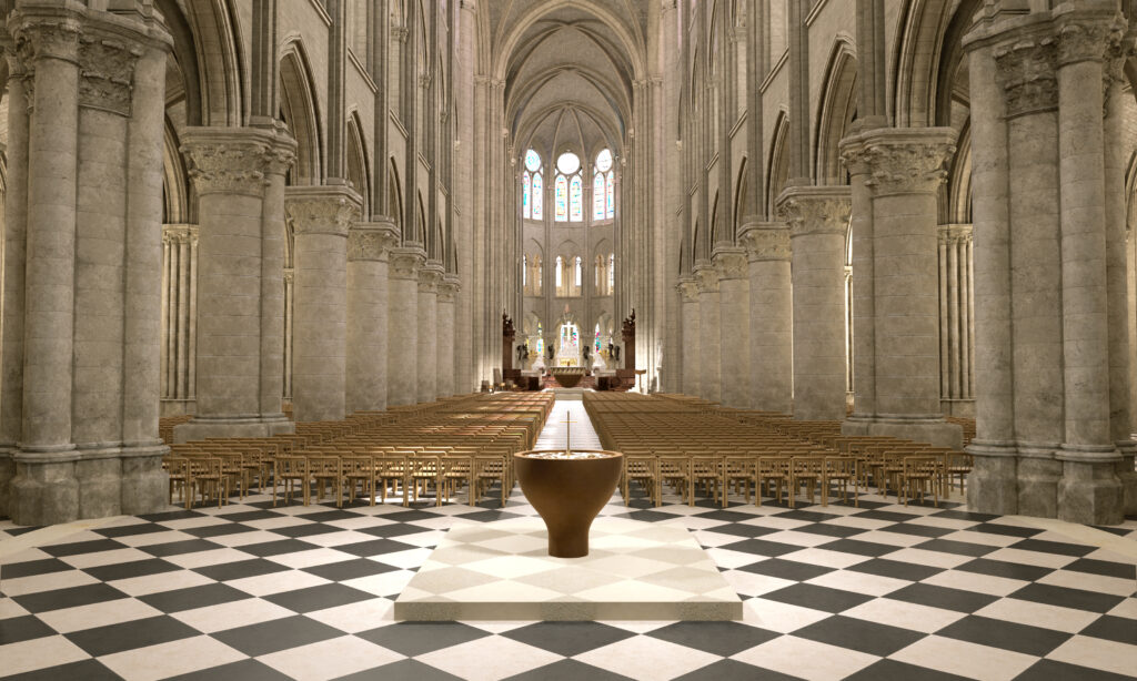 illustrative Image du baptistère